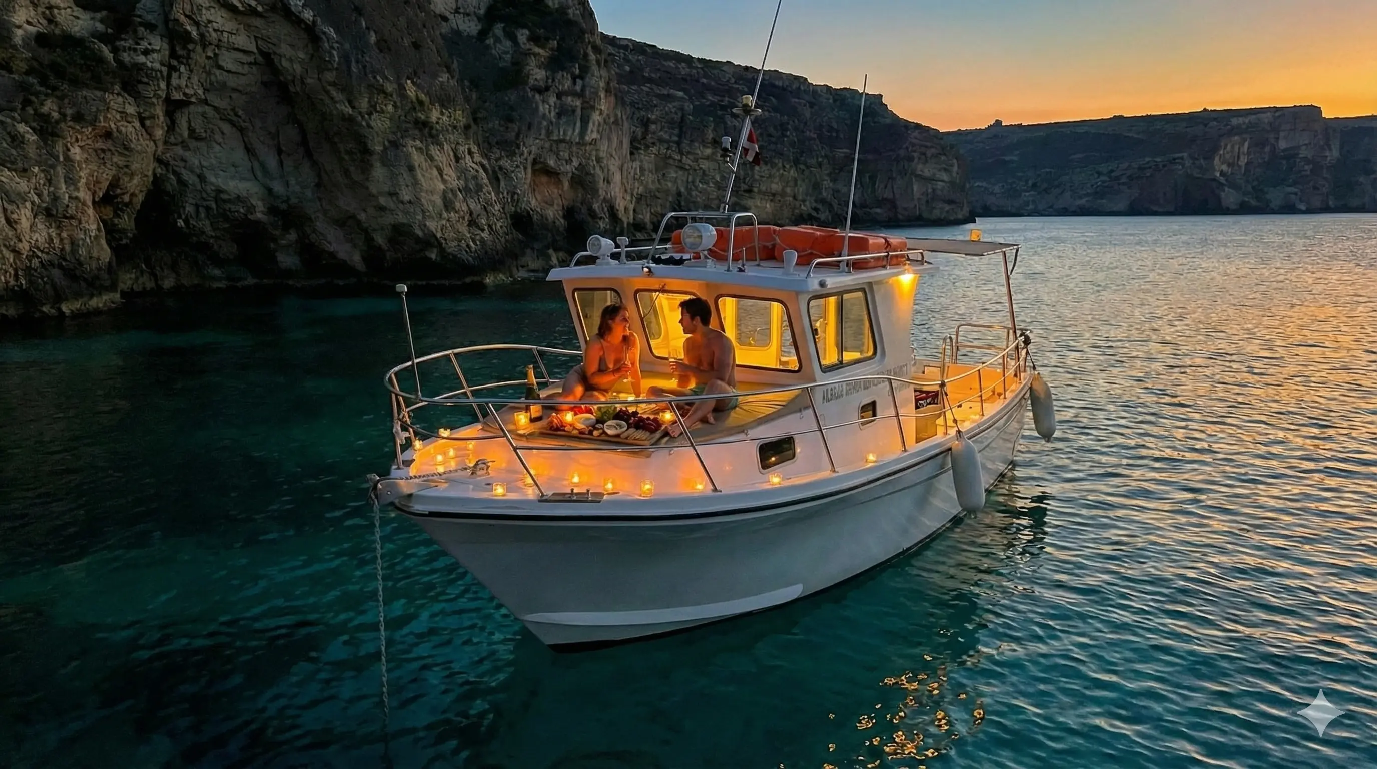 5 Unforgettable Ideas for a Romantic Boat Trip for Two in Malta Photo